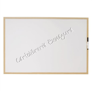 Lavagna Magnetica Bianca con Cornice in Legno