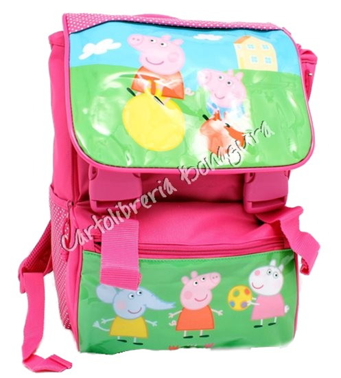Zaino Peppa Pig Est. Primino Peppa E George