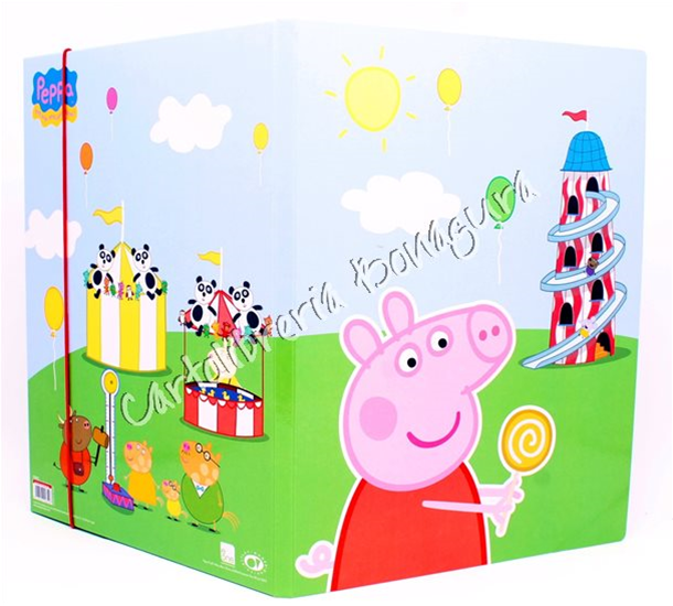 Cartella Porta Disegni Peppa Pig Azzurro