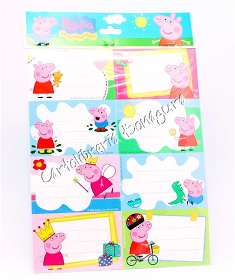Name Stickers Peppa Pig