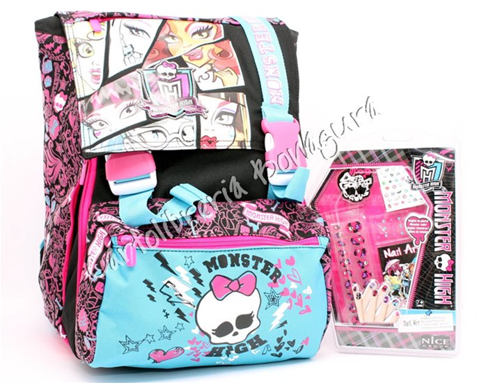 Zaino Sdopp.Le Big C/Monster Nails Fucsia Monster Hig