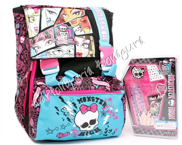 Zaino Sdopp.Le Big C/Monster Nails Viola Monster Hig