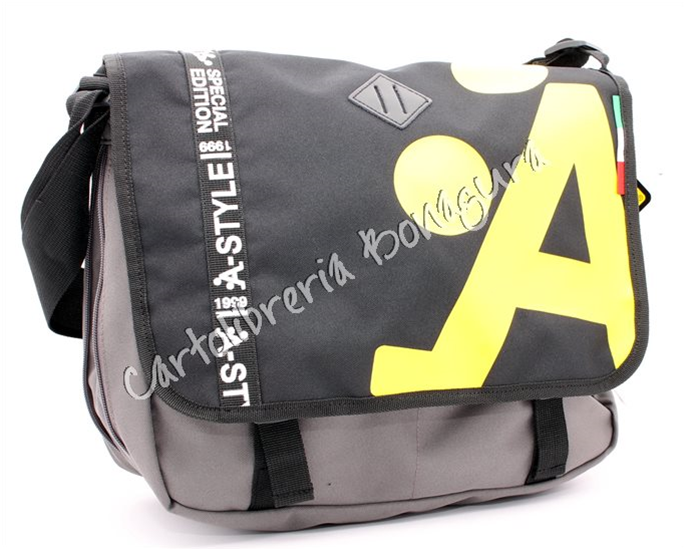 Tracolla Orizz. Est. Grigio/Nero Street Smart A-Style