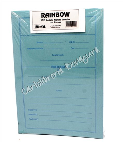 Cartelle in Cartoncino a 3 lembi Produzione Avvocati 25x34 (Conf. 100)