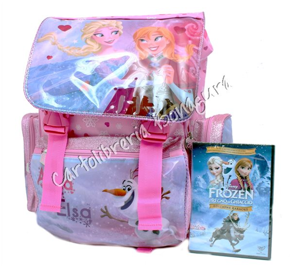 Zaino Estensibile C/DVD Karaoke Rosa Frozen by Accademia