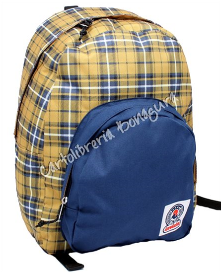 Zaino Americano Ollie Pack Blue Plaid Fantasy Invicta
