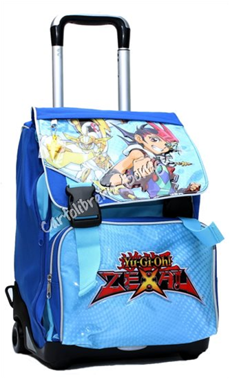 Zaino Trolley Estensibile Azzurro Yu Gi Oh