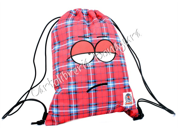 Zaino Multiuso Red Plaid Face Fantasy Invicta