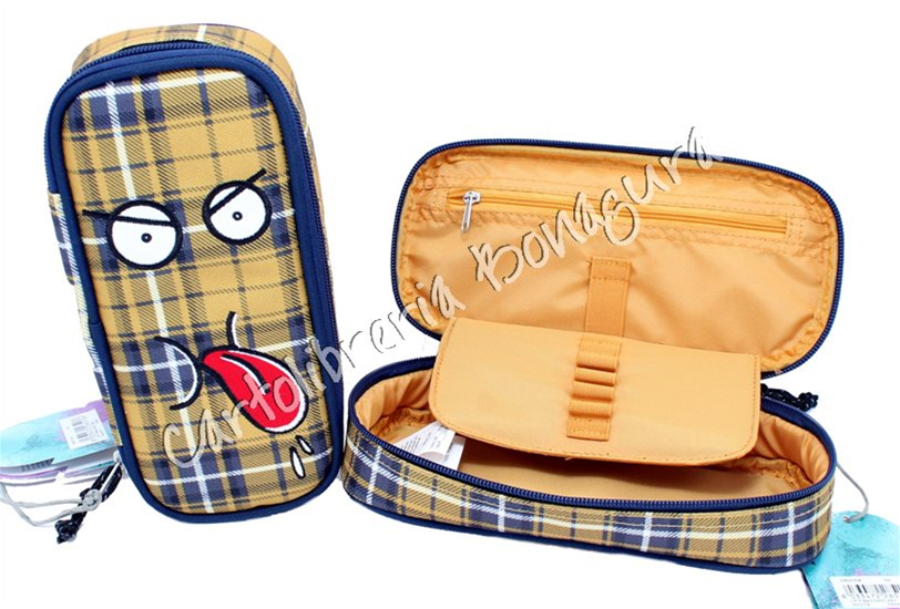 Bustina Round Plus Blue Plaid Face Fantasy Invicta