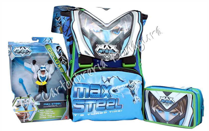 Zaino School Pack C/Gadget Gira Turbo Max Steel