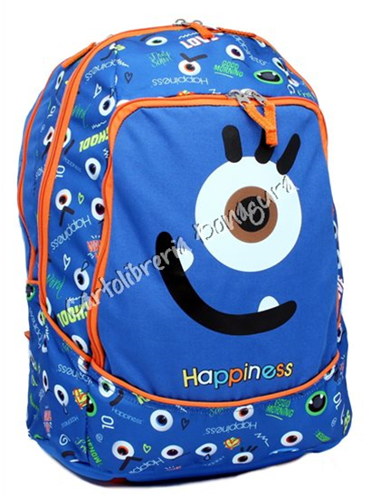 Zaino Double Blu Funny Happiness Smemoranda