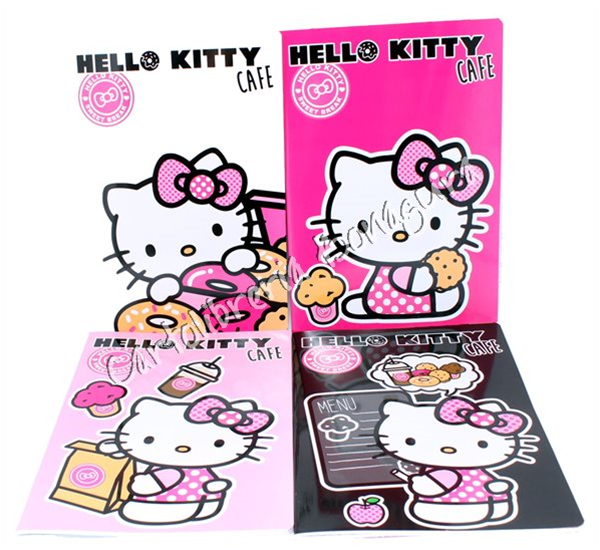 Quad. Maxi Rig. B - Righe Per 3 elementare Hello Kitty Cafe