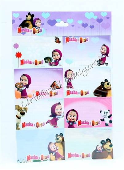 Name Stickers Masha e Orso