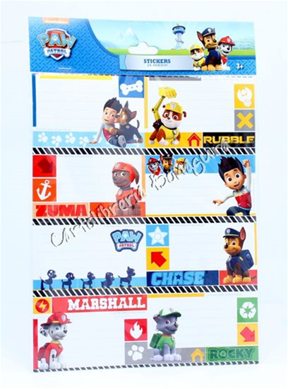 Name Stickers Paw Patrol