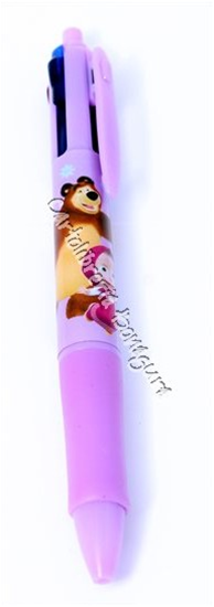 Penna 4 Colori Glicine Masha e Orso