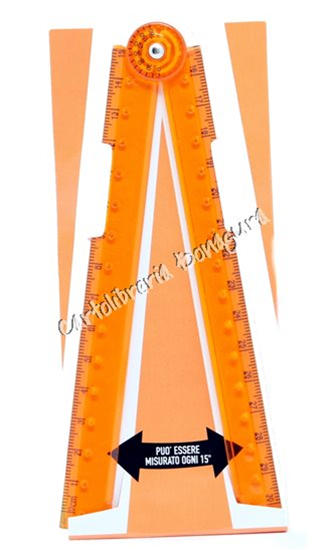 Righello Pieghevole Arancio 30cm