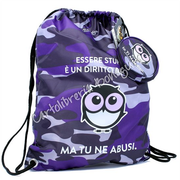 Zaino Leggero C/Portamonete Viola Io Ti Maledico