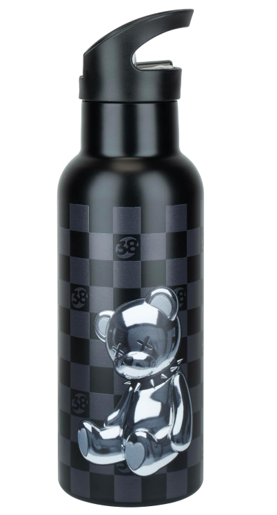 Borraccia Termica Nera Chrome 500 ml Disegno38
