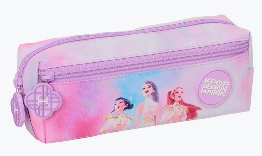 Bustina Astuccio Triplo Rosa K-Pop Demon Hunters