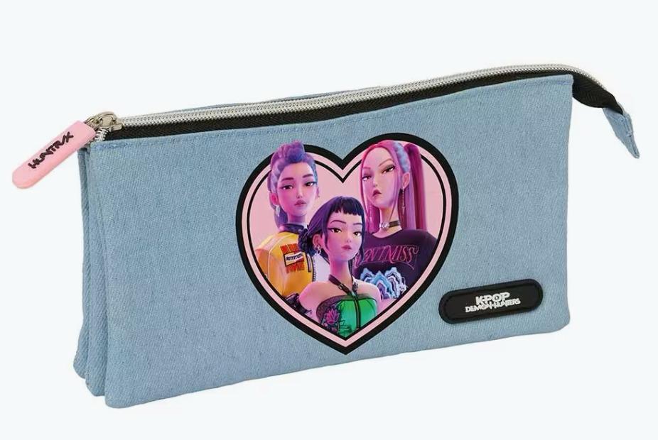 Astuccio Triplo Busta Azzurra K-Pop Demon Hunters