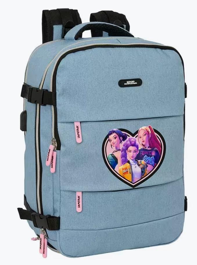 Zaino Borsa Viaggio Azzurro K-Pop Demon Hunters